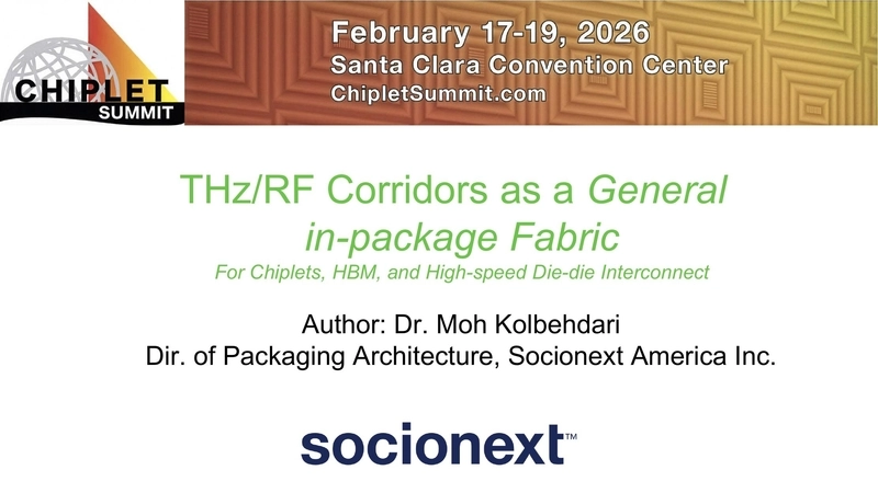 THz/RF Corridors as a General in-package Fabric For Chiplets, HBM, and High-speed Die-die Interconnect