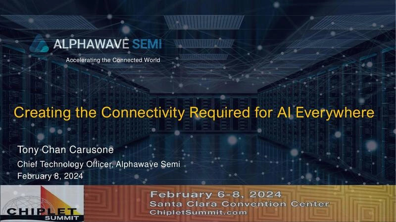 Creating the Connectivity Required for AI Everywhere