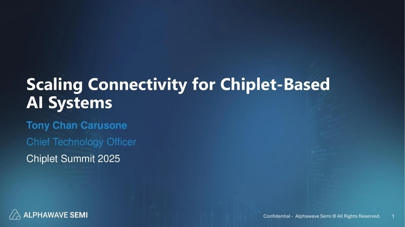 Scaling Connectivity for Chiplet-Based AI Systems