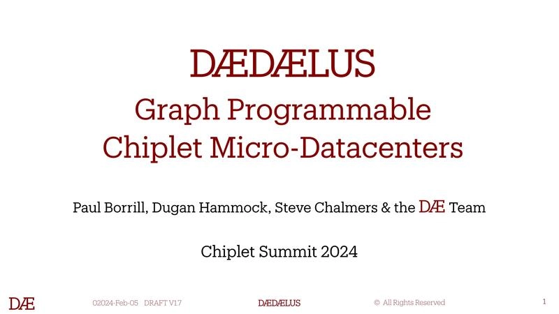 Graph Programmable Chiplet Micro-Datacenters