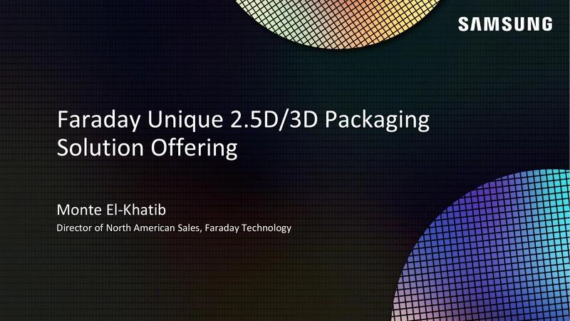 Faraday Unique 2.5D/3D Packaging Solution Offering