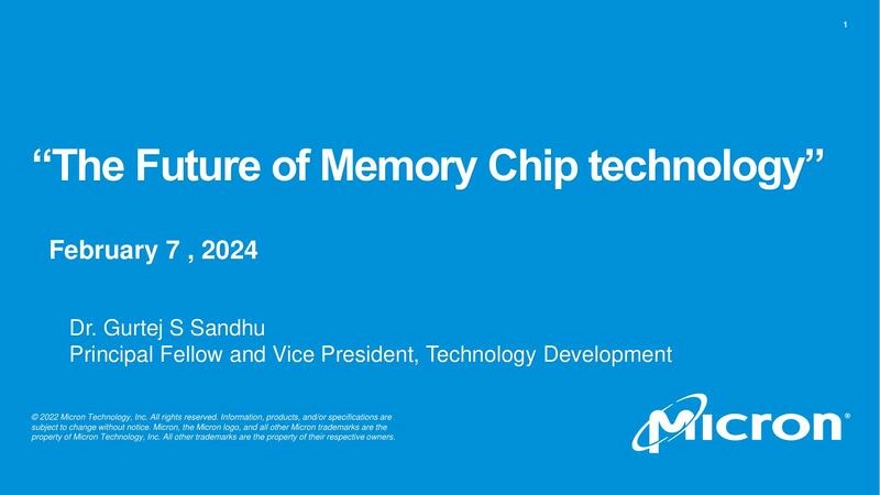 The Future of Memory Chip technology
