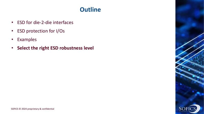 Select the right ESD robustness level