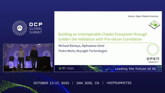 Building an Interoperable Chiplet Ecosystem through Golden Die Validation with Pre Silicon Correlation