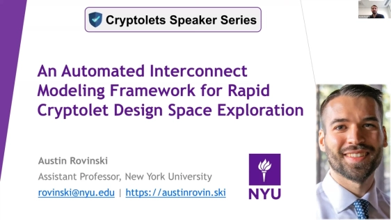 An Automated Interconnect Modeling Framework for Rapid Cryptolet Design Space Exploration