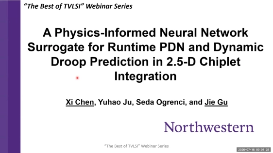 A Physics-Informed Neural Network Surrogate for Runtime PDN and Dynamic Droop Prediction in 2.5-D Chiplet Integration