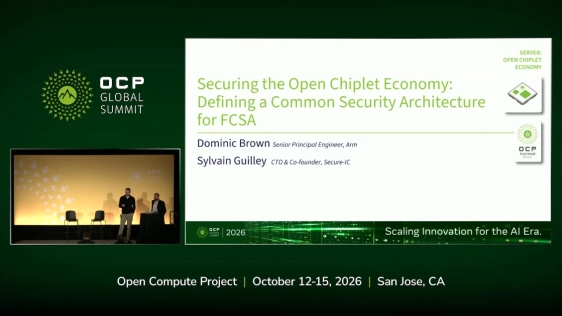 Securing the Open Chiplet Ecosystem Defining a Common Security Architecture for FCSA