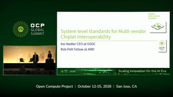System level standards for Multi vendor chiplet interoperability